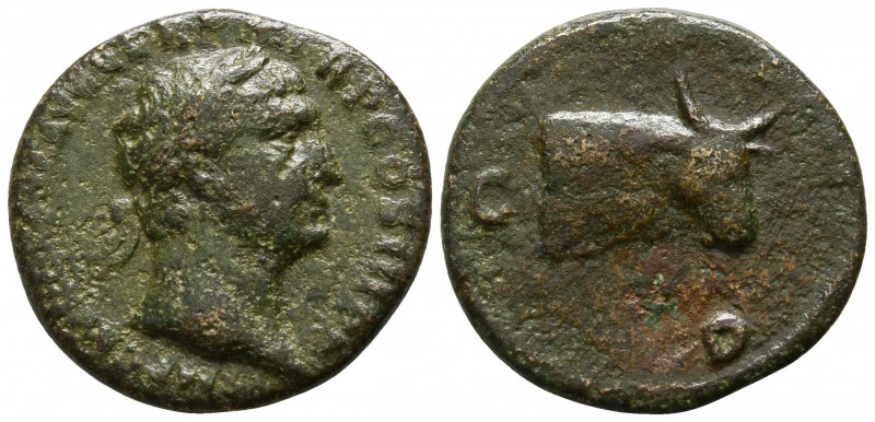 Thrace. Deultum. Trajan AD 98-117.
Bronze Æ

17mm., 2,65g.

IMP CAE NER TRA...