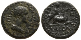 Lydia. Hierokaisareia  . Pseudo-autonomous issue Time of Nero, AD 54-68. Bronze Æ