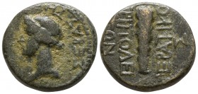 Lydia. Tripolis. Tiberius AD 14-37. Bronze Æ