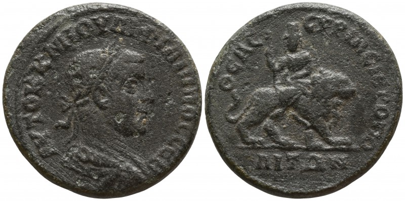 Cyrrhestica. Bambyce-Hieropolis. Philip II AD 247-249.
Bronze Æ

27mm., 15,64...