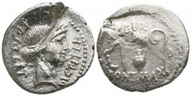 Julius Caesar 49-48 BC. Possibly Sicily. Denarius AR