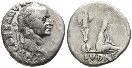 Vespasian AD 69-79. Judaea Capta issue.. Rome. Denarius AR