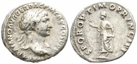 Trajan AD 98-117. Rome. Denarius AR