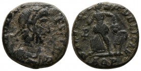 Eugenius AD 392-394. Aquileia. Follis Æ