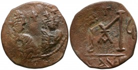 Heraclius with Heraclius Constantine AD 610-641. Byzantine. Seleucia Isauriae