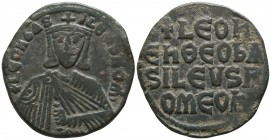 Leo VI the Wise. AD 886-912. Constantinople. Nummus Æ