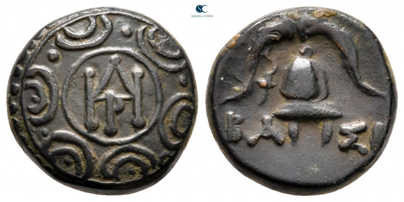 Kings of Macedon. Pella. Demetrios I Poliorketes 306-283 BC. 
Bronze Æ

16 mm...