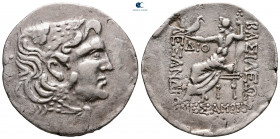 Thrace. Mesembria circa 125-65 BC. In the name and types of Alexander III of Macedon. Dio, magistrate.. Tetradrachm AR