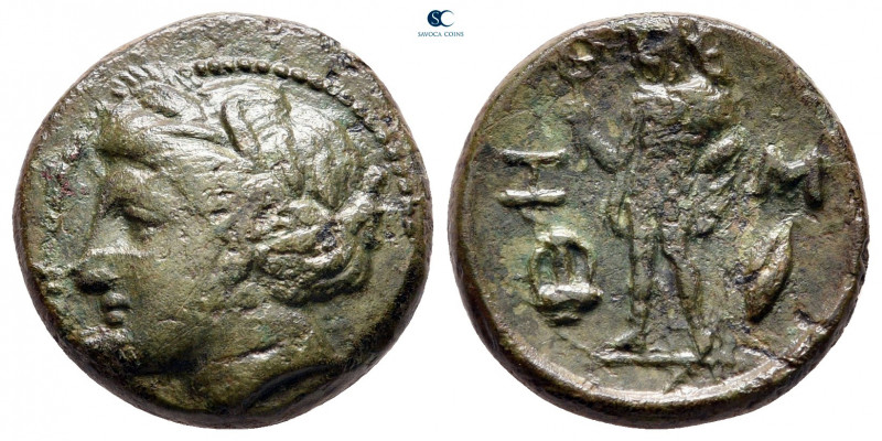 The Thracian Chersonese. Sestos circa 300 BC. 
Bronze Æ

18 mm, 5,22 g

Hea...
