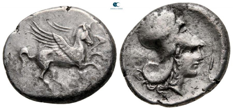 Epeiros. Ambrakia circa 360-336 BC. 
Stater AR

21 mm, 8,30 g

Pegasos flyi...