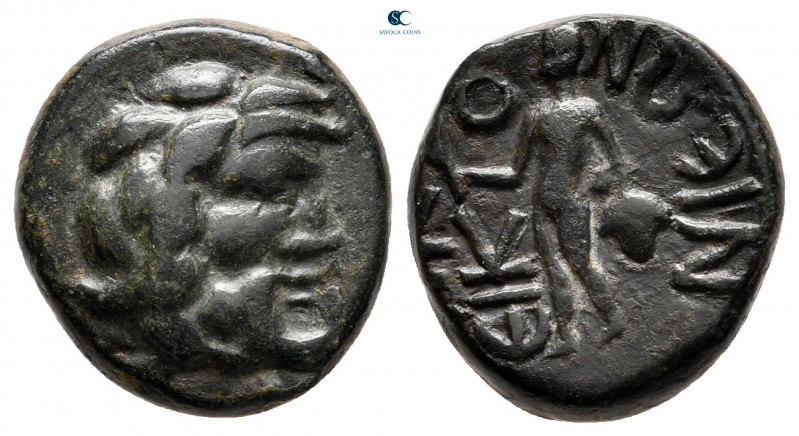 Lycaonia. Eikonion circa 100-0 BC. 
Bronze Æ

15 mm, 3,86 g

Head of Zeus t...