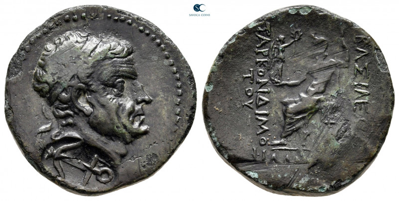Satraps of Cilicia. Tarkondimotos I 39-31 BC. 
Bronze Æ

23 mm, 7,83 g

Dia...