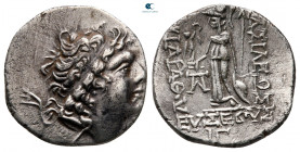Kings of Cappadocia. Mint A (Eusebeia under Mt.Argaios). Ariarathes IX Eusebes Philopator  101-87 BC. Dated RY 13 = 89/8 BC. Drachm AR
