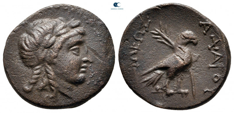 Seleukid Kingdom. Sardeis. Achaios 220-214 BC. 
Bronze Æ

20 mm, 4,14 g

La...