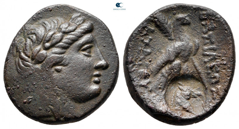 Seleukid Kingdom. Sardeis. Achaios 220-214 BC. 
Bronze Æ

16 mm, 4,20 g

La...