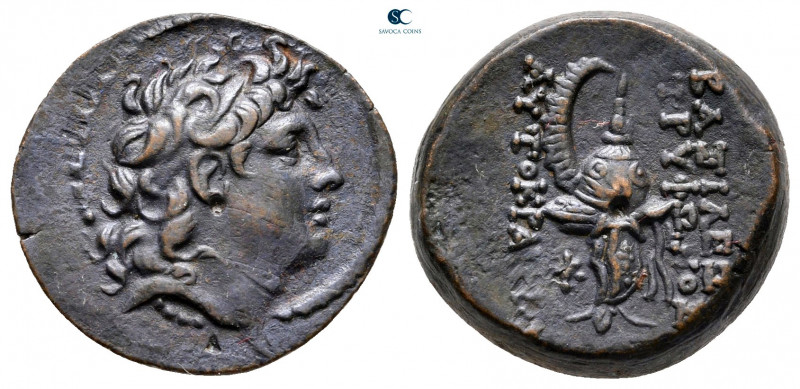 Seleukid Kingdom. Antioch on the Orontes. Tryphon 142-138 BC. 
Bronze Æ

16 m...