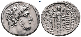 Seleukid Kingdom. Damascus. Demetrios III Eukairos 97-87 BC. Dated Year 222 = 91/90 BC. Tetradrachm AR