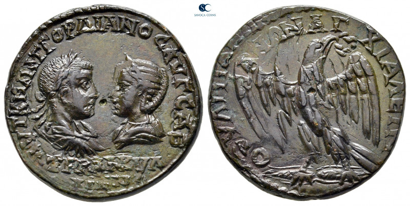 Thrace. Anchialos. Gordian III and Tranquillina AD 238-244. 
Bronze Æ

24 mm,...