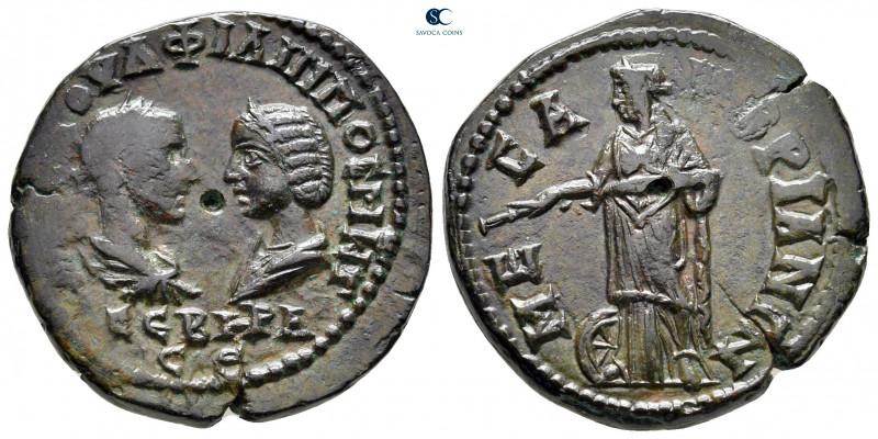 Thrace. Mesembria. Philip I and Otacilia Severa AD 244-249. 
Bronze Æ

25 mm,...