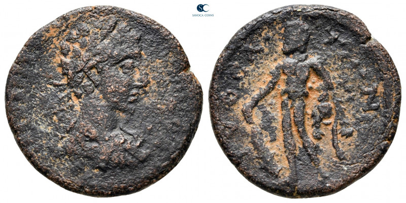 Laconia. Gytheion. Caracalla AD 198-217. 
Assarion Æ

22 mm, 4,83 g

Illegi...