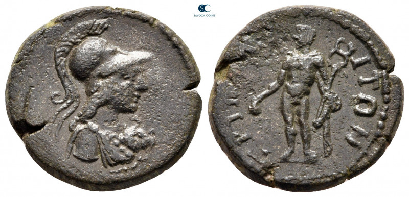 Lydia. Tripolis. Pseudo-autonomous issue AD 117-192. 
Bronze Æ

20 mm, 5,19 g...
