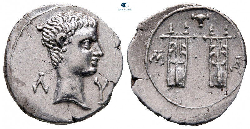 Lycia. Masikytes. Augustus 27 BC-AD 14. 
Drachm AR

17 mm, 3,68 g

Λ-Υ, bar...
