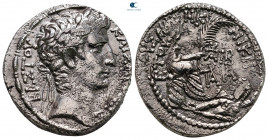 Seleucis and Pieria. Antioch. Augustus 27 BC-AD 14. Struck regnal year 28=4/3 BC. Tetradrachm AR