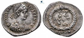 Theodosius II AD 402-450. Constantinople. Siliqua AR