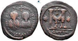 Justin I and Justinian I AD 527. Antiochia. Follis or 40 Nummi Æ