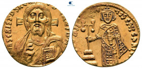 Justinian II AD 692-695. Constantinople. Solidus AV
