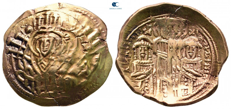Andronicus II Palaeologus, with Michael IX AD 1282-1328. Constantinople
Hyperpy...