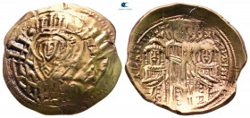 Andronicus II Palaeologus, with Michael IX AD 1282-1328. Constantinople. Hyperpyron AV