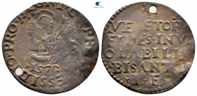 Cyprus. Venetian Occupation. Nicosia.  AD 1570. Bezant Æ