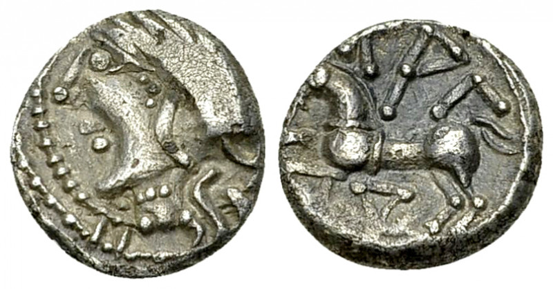 Aedui AR Quinarius, "Kaletedou" Type 

Celtic Gaul, Aedui. AR Quinarius (12 mm...
