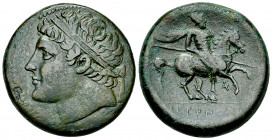 Hieron II AE Hemilitron 

Sicily, Syracuse. Hieron II (275-215 BC). AE Hemilitron (26 mm, 16.62 g), c. 230-218/5 BC.
Obv. Diademed head to left.
R...