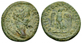 Septimius Severus AE17, Nikopolis ad Istrum 

Septimius Severus (193-211 AD). AE17 (2.75 g), Moesia Inferior, Nikopolis ad Istrum.
Obv. AY K Λ CEYH...