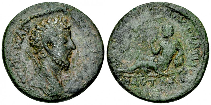 Marcus Aurelius AE30, Pautalia 

Marcus Aurelius (161-180 AD). AE30 (14.76 g),...
