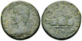 Elagabalus AE Triassarion, Anazarbus 

Elagabalus (218-222 AD). AE Triassarion (28 mm, 19.90 g). Cilicia, Anazarbus, dated CY 239 (220/221). 
Obv. ...