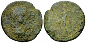 Geta AE28, Diocaesarea 

Septimius Severus (193-211) for Geta Caesar. AE28 (13.76 g), Cilicia, Diocaesarea.
Obv. Π CEΠ ΓETAC KAICAP, Draped and cui...
