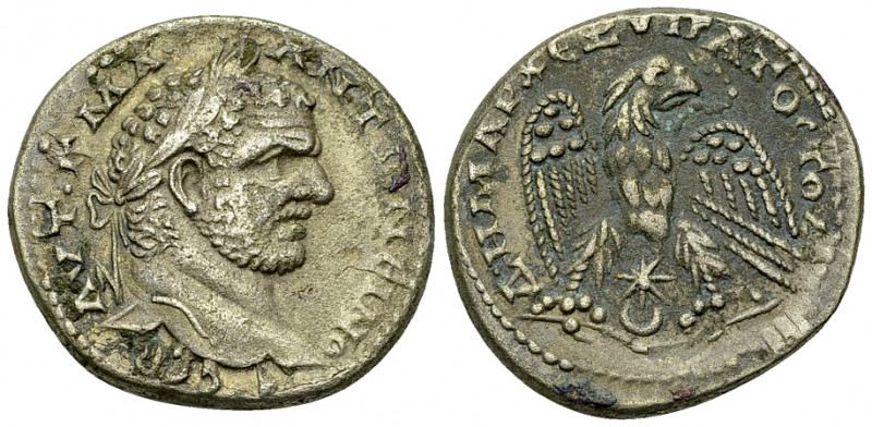 Caracalla AR Tetradrachm, Antioch mint 

Caracalla (197-217 AD). AR Tetradrach...