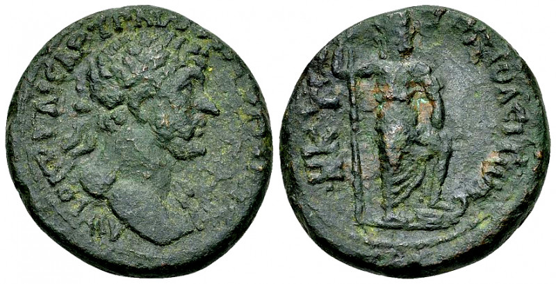 Hadrianus AE24, Tripolis 

Hadrianus (117-138 AD). AE24 (10.66 g), dated CY 42...