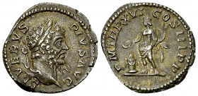 Septimius Severus AR Denarius, Genius reverse 

Septimius Severus (193-211 AD). AR Denarius (19 mm, 3.22 g), Rome, 208.
Obv. SEVERVS PIVS AVG, Laur...