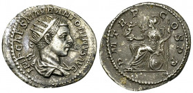Elagabalus AR Antoninianus, Roma reverse 

Elagabalus (218-222 AD). AR Antoninianus (21-23 mm, 4.45 g), Rome.
Obv. IMP CAES M AVR ANTONINVS AVG, Ra...