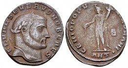 Severus II AE Nummus, Antioch 

Severus II, as Caesar (305-306 AD). AE Nummus (26-27 mm, 9.29 g), Antioch.
Obv. FL VAL SEVERVS NOB CAES, Laureate h...
