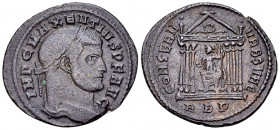 Maxentius AE Nummus, Rome 

Maxentius (307-312 AD). AE Nummus (25-27 mm, 6.75 g), Rome, c. 308-310 AD.
 Obv. IMP C MAXENTIVS P F AVG, laureate head...