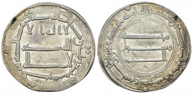 Al Mansur AR Dirham 139 AH 

Abbasids. Al-Mansur (136-158 AH = 754-775 AD). AR Dirham 139 AH (26 mm, 2.92 g), Al-Kufah.

Extremely fine.