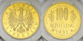 Austria, AV 100 Schilling 1931, PL61 

Austria. AV 100 Schilling 1931.
KM 2842.

PCGS PL61.
