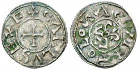 Charles le Chauve, AR Denier, Toulouse 

Monnaies Carolingiennes. Charles le Chauve (840-877). AR Denier (22 mm, 1.55 g), Toulouse.
Av. + CARLVS EX...