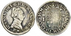 Jeanne d'Albret, AR Teston 1565 

France. Navarre. Jeanne d'Albret (1562-1572). AR Teston 1565 (29 mm, 9.25 g), Pau. 
Av. Buste de Jeanne d'Albret ...