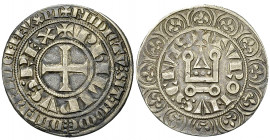 Philippe III, AR Gros tournois 

France, Royaume. Philippe III (1270-1285). AR Gros tournois (25 mm, 3.63 g), avant 1280. 
Dupl. 202A; Ciani 188.
...